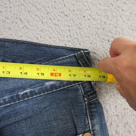 True Religion Mens Billy Giant Big T Stitch Bootcut Jeans size 36 x 32 USA VTG - Picture 9 of 12